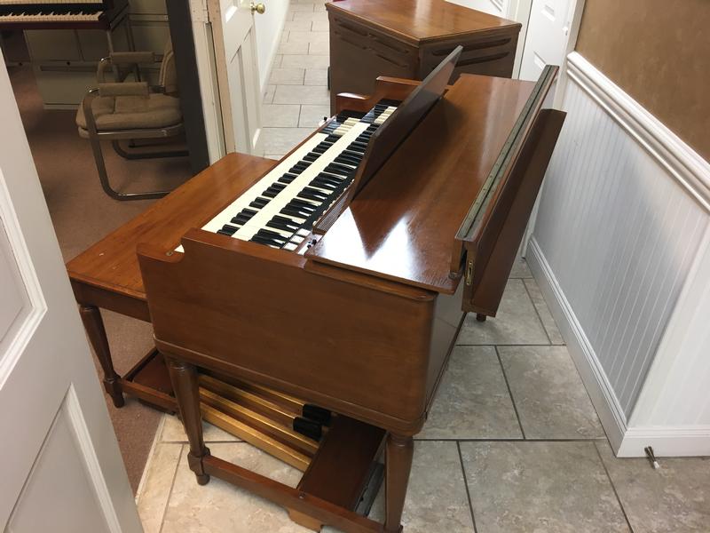 NEW ARRIVAL- NOW IN OUR SHOWROOM! CHERRY WOOD VINTAGE HAMMOND B3 ORGAN & Original Matching Leslie - In Beautiful Condition- Will Sell Fast! A Great Value! Plays, Sounds Perfect! - Available!