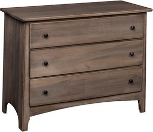 Jr Woodworking Shaker Solid Wood 3 Drawer Dresser Organic Nest